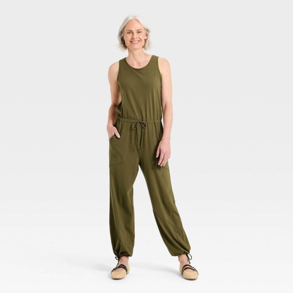 Women's Pull-On Jumpsuit - Universal Thread Dark Green XL